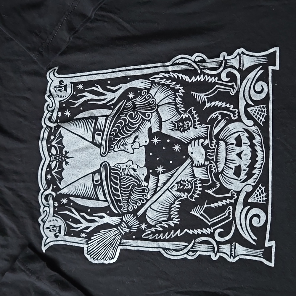 Salem Witch T-Shirt Vintage Block Print